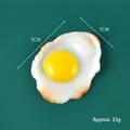 Realistisch kunstmatig gebakken ei model voor rekwisieten, afmeting 9x7cm groot - Groot Gebakken Ei (Licht) - Model