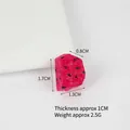 Tajada de fruta del dragón en miniatura de resina para casa de muñecas altura de 1,7 cm - Pequeño: Un Cubo de Fruta del Dragón