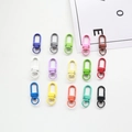 Colorful alloy swivel lobster claw hooks in 15 colors for DIY keychain making and crafts - Random Mixed Colors