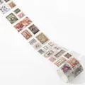 Vintage postage stamp washi tape for scrapbooking with retro aesthetic patterns - Vintage Postmark