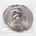 Silver PVC spiral hanging ornament in clear plastic packaging for ceiling decoration - Double Spiral / Silver