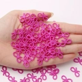 Rose red beaded bow resin charms for DIY hair accessories and craft making - Rose Red