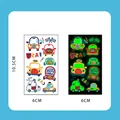 Kids luminous cartoon tattoo stickers with glowing robot and car designs 10.5x6cm - Luminous Car Y-050