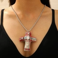 White K WG-0647 Plaid Fabric Cross