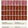 Taccuini vintage A6 in pelle PU rosa e marrone con diverse copertine goffrate - Servizio clienti / Marrone