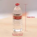 Miniature resin water bottle accessory showing detailed dimensions of 30mm height - Mineral Water 4