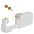 Disposable ear piercing kit with 4mm golden ball stud in a white plastic applicator - Gold Color 4mm Ball
