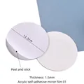 Self-adhesive 12.5cm acrylic mirror lens with 1.5mm thickness for DIY makeup molds - Mirror Lens with Adhesive / 12.5CM