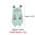 Jouet en peluche grenouille verte avec herbe à chat, taille 11cm pour mordre et jouer - Grenouille
