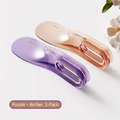 Minimalist purple and amber bed sheet tucking tools with non-slip texture - 2PCS / Lavender Purple/Amber