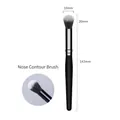 Black nose shadow and concealer makeup brush with black and white gradient fibers - 860 Flawless Concealer Nose Shading Brush