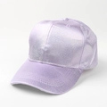 Macro detail of lavender purple glitter baseball cap with shimmering sequin texture finish - Light Purple