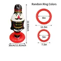 Inflatable nutcracker toss game set with dimensions 58cm height for Christmas party - Black Nutcracker Soldier Ring Toss (2 Rings)