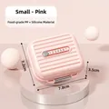 Portapillole rosa da viaggio design valigia in PP alimentare e silicone sicuro - Piccolo / Rosa