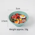 Miniatur 5cm Simulation Ramen Schüssel Spielzeug mit Nudeln und Belägen - Rindfleisch-Eier-Nudeln / Ohne Clip