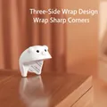 Paraspigoli in silicone a forma di maialino bianco per la sicurezza dei bambini - Maialino Bianco