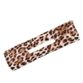 Outil à chignon en tissu à motif léopard pour coiffures élégantes sur fond blanc pur - 11# Léopard Jaune
