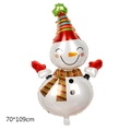 70x109cm snowman foil balloon for Christmas party decoration in red and white - Smiling Snowman