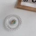 Pinza para el pelo estilo coreano de concha en elegantes colores verde, blanco y oro - Verde y Blanco