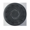Copertura scarico in silicone nero con fori a spirale contro l'intasamento - Grigio Scuro Tondo