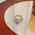 S925 Silberring mit rosa herzförmigem Zirkonia und seitlich besetzten Diamanten - J831 Silber/Rosa Herz