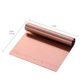 Rose gold stainless steel dough scraper with 15cm measurement scale for baking - Rose Gold