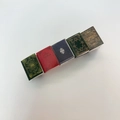 Five miniature book hair clips in dark green, red, purple, and brown colors - 22# Western Style Book Clip