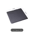 Square 15cm black slate plate with natural edges for sushi or appetizer serving - Square 15*15cm
