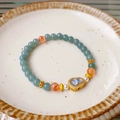 37# Kyanite Pearl Bracelet