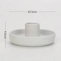 Oval Base Plain White