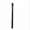 Portable black angled petal foundation brush with high-density bristles for smooth makeup - Angled Eyebrow Brush