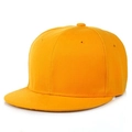 Cappellino da baseball hip hop classico arancione brillante in tessuto twill - Regolabile / Arancione e Giallo