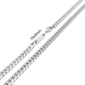 Silver Cuban link chain with a 15x5mm polished engravable bar and lobster clasp - Bracelet 20CM / Steel