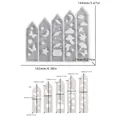 5-slot silicone mold for DIY candle holders with butterfly moon and star hollow patterns - D5156-2A 5-Slot Candle Holder Insert Mold