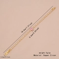 Elegant gold chain bracelet featuring a round pink zircon stone and white cubic zirconia - Single Round Pink Zircon Style (1# Single Round)