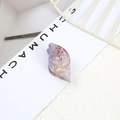 Shell shaped hair clip featuring purple pink and yellow gradient acetate design - Style 9-Purple Dreamy Shell