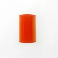 Double-sided fine-tooth plastic pet flea comb in bright orange for cats and dogs - Orange