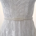 Elastic pearl waist belt with sparkling rhinestones for women's dresses and gowns - Mixed Styles (KL139-31)
