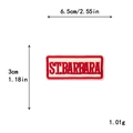 6.5x3cm St. Barbara embroidered tactical military patch with precise dimensions and weight - GZ-0011 (ST.BARBARA Red Strip)