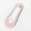 Breathable light pink ice silk invisible low cut liner socks for women with silicone grip - Low Cut Purple