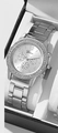 Silver Geneva women's quartz watch with rhinestone bezel in a gift box - Silver 3 Single Watch