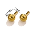 Ciondolo a zucca in acciaio inossidabile dorato, dimensioni 18,5 mm x 10 mm - Grande (18.5mmx10mm) / Oro