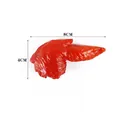 Realistic roasted chicken wing keychain model with dimension tags and glossy food texture - Chicken Wing - Model Style