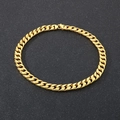 Collana a catena cubana classica in oro da 15 mm con finitura lucida e chiusura a moschettone - Oro (KN24604-BD)