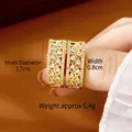 Boucles d'oreilles dorées géométriques avec zircons et diamètre interne de 1,7 cm - E2991 Zirconium Rond Creux
