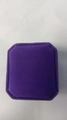 Octagonal purple velvet jewelry gift box with soft texture for rings and necklaces - Gift Box (No Ring)