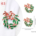 Christmas wreath napkin ring with red bow and green holly leaves for festive dining decor - Christmas Wreath Style 63