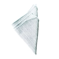 Light greyish blue striped men's suit pocket square with a textured linen finish - Light Grey Blue Stripe (21)