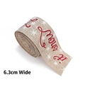 6.3cm Merry Christmas Snowflake (2m)