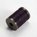 Deep purple 0.4mm round waxed thread for leather sewing on a brown plastic spool - 0.4mm/110m / #9 Dark Purple